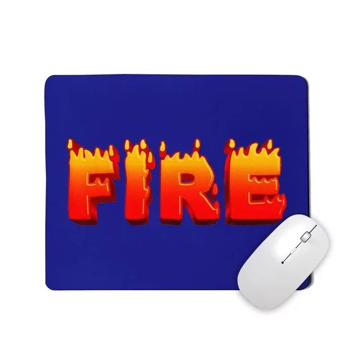 Family Halloween Costume Fire Ice Couple Matching Party Mousepad