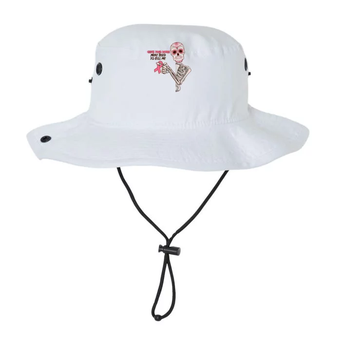 Funny Halloween Check Your Boobs Mine Tired To Kill Me Breast Cancer Awareness Legacy Cool Fit Booney Bucket Hat