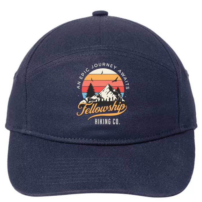 Fellowship Hiking Co An Epic Journey Awaits Black Fantasy 7-Panel Snapback Hat