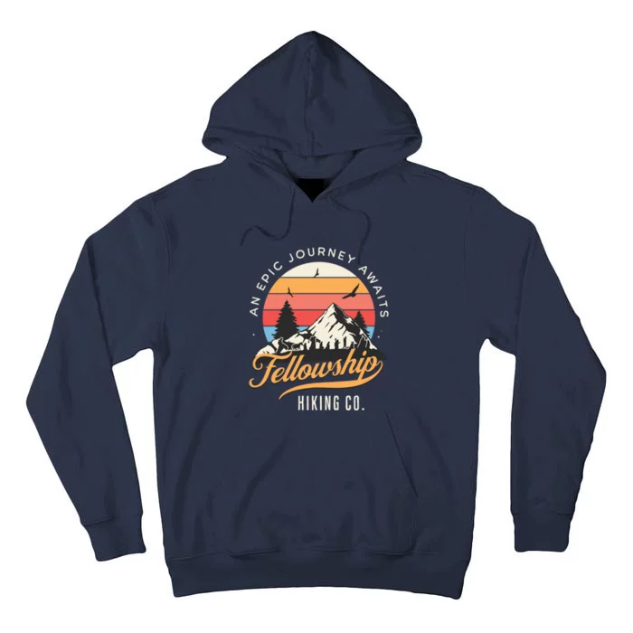 Fellowship Hiking Co An Epic Journey Awaits Black Fantasy Tall Hoodie