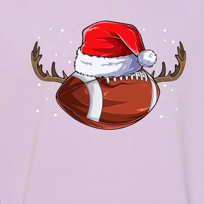 Funny Holiday Cool Gift Christmas Football Reindeer Cute Gift Garment-Dyed Sweatshirt