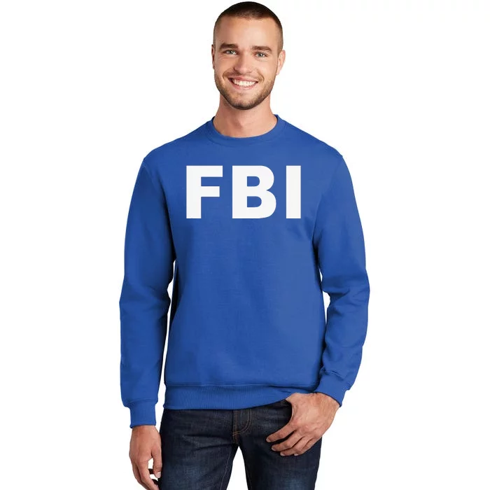 FBI Halloween Costume Federal Law Enforcement Tall Sweatshirt