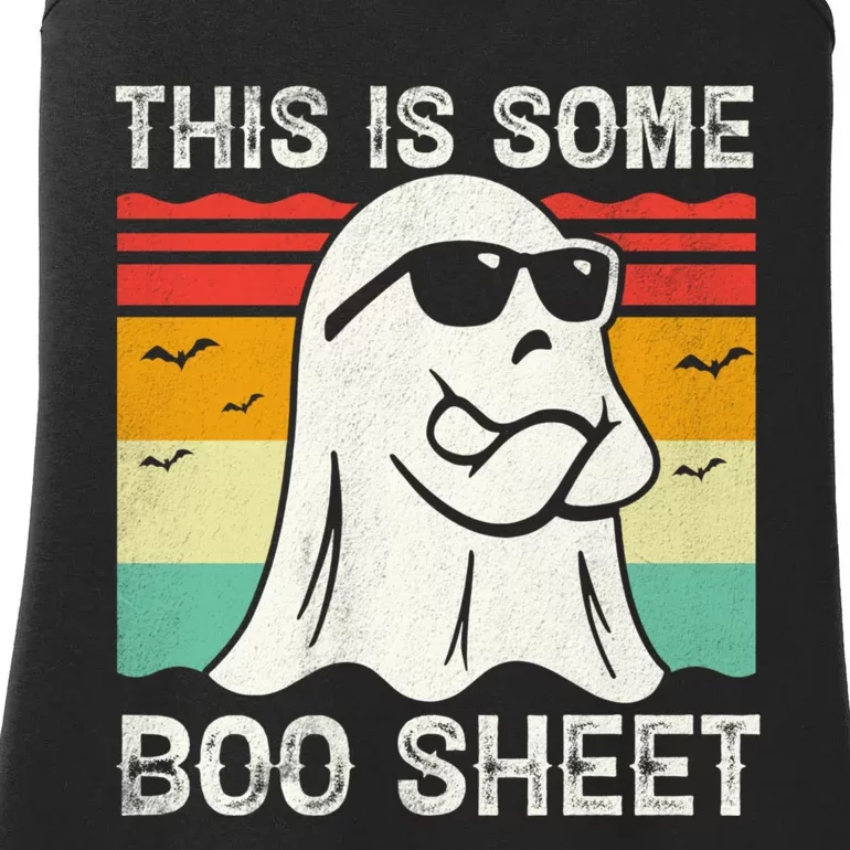 Funny Halloween Cool Boo Ghost Costume This Is Some Boo Sheet Ladies Essential Tank