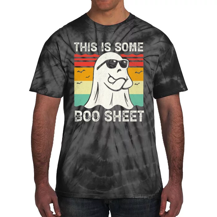 Funny Halloween Cool Boo Ghost Costume This Is Some Boo Sheet Tie-Dye T-Shirt