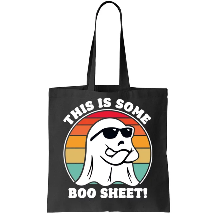 Funny Halloween Cool Boo Ghost Costume This Is Some Boo Sheet Tote Bag