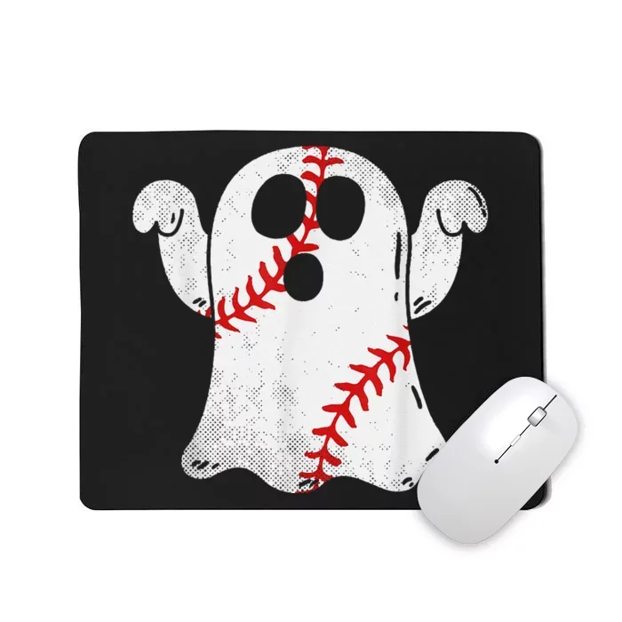 Funny Halloween Costume Baseball Ghost Baseball Lover Mousepad