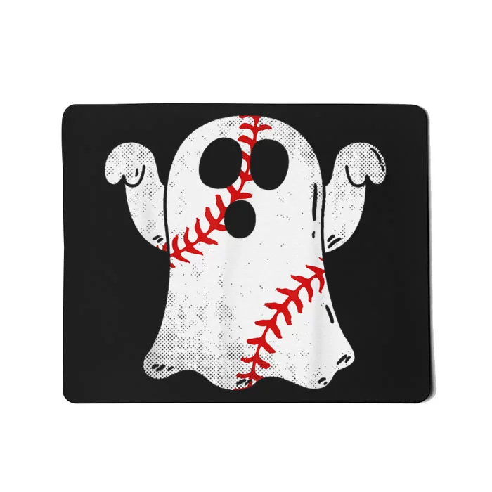 Funny Halloween Costume Baseball Ghost Baseball Lover Mousepad