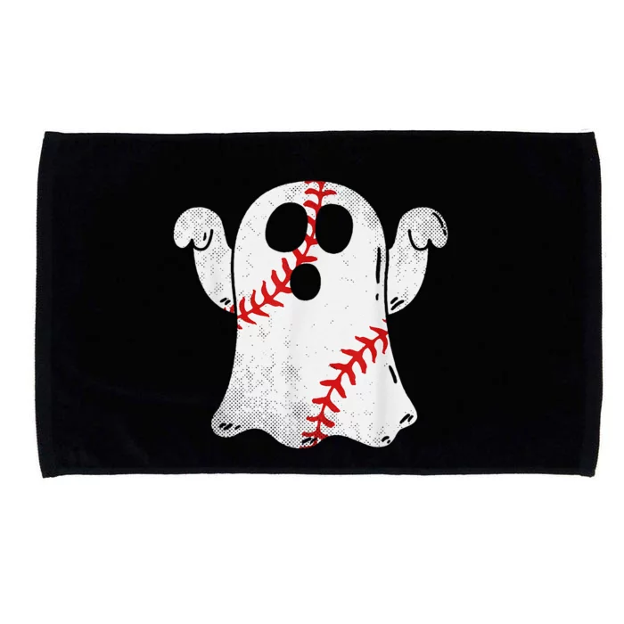 Funny Halloween Costume Baseball Ghost Baseball Lover Microfiber Hand Towel