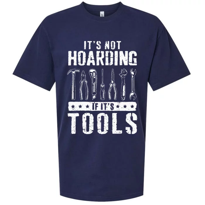 Funny Handyman Craftsman Its Not Hoarding If Its Tools Sueded Cloud Jersey T-Shirt