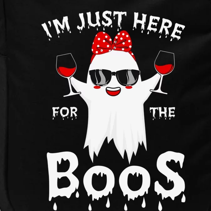 Funny Halloween Costum Im Just Here For The Boos Ghost Beer Cool Gift Impact Tech Backpack