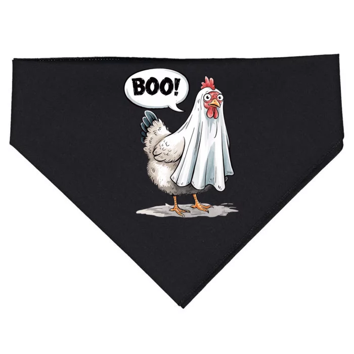 Funny Halloween Chicken Boo Spooky Chicken Halloween Costume USA-Made Doggie Bandana