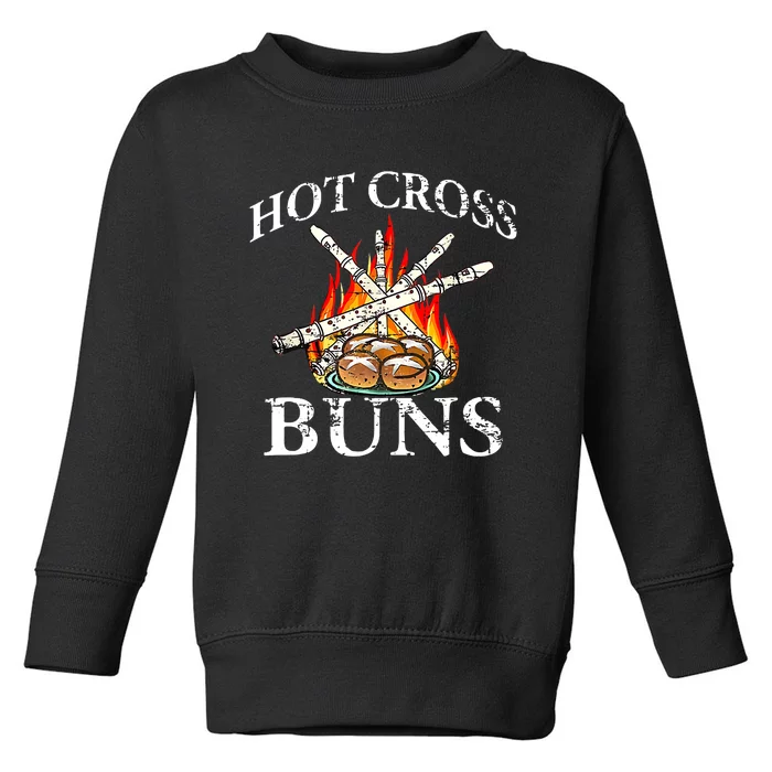 Funny Hot Cross Buns Toddler Sweatshirt