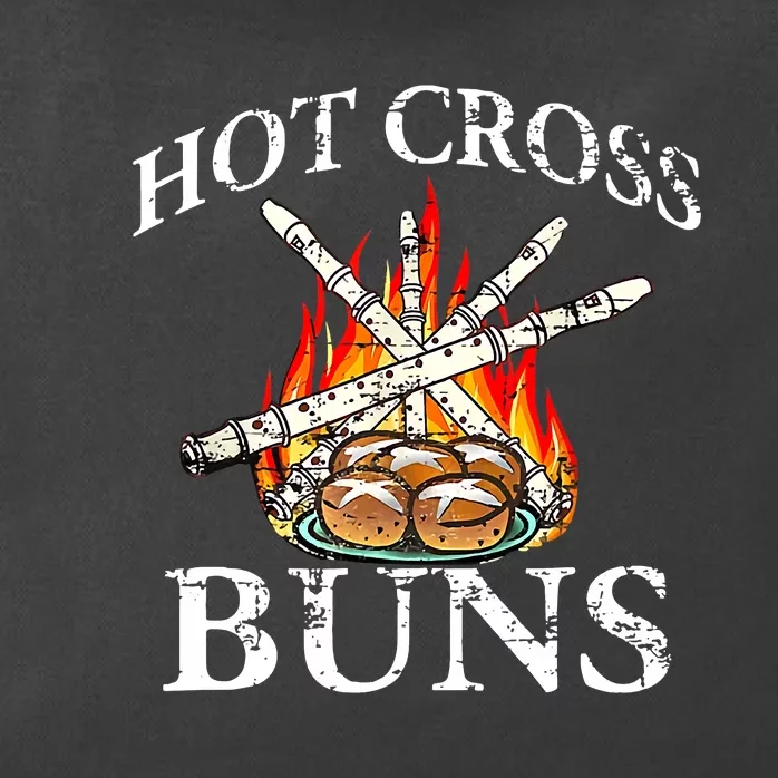 Funny Hot Cross Buns Zip Tote Bag