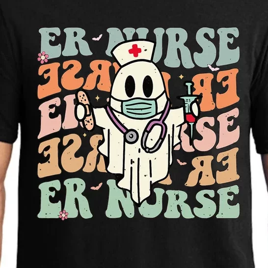 Funny Halloween Costume for Groovy Emergency Room Nurses Pajama Set