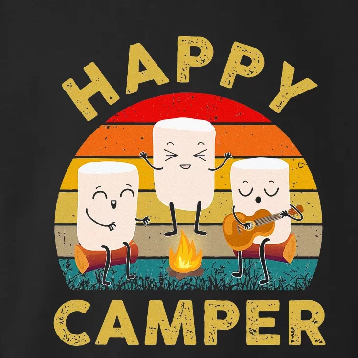 Funny Happy Cute Marshmallow Camper Bonfire Toddler Hoodie