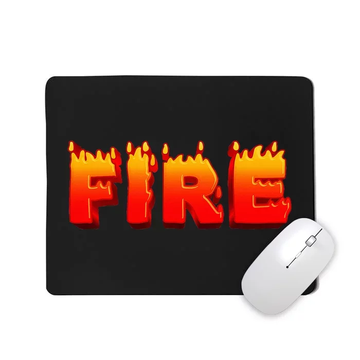 Family Halloween Costumes Fire and Ice Theme Mousepad