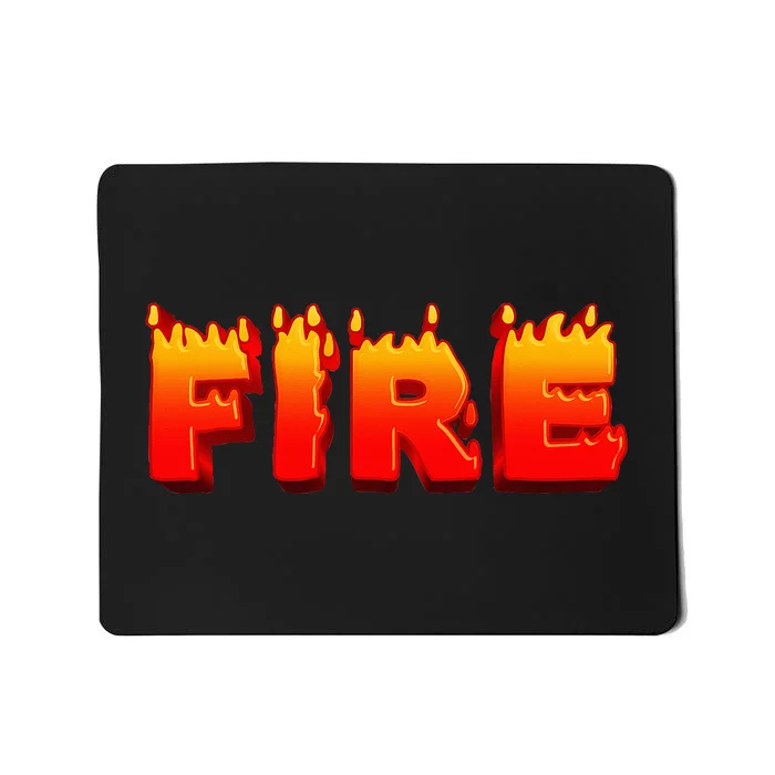 Family Halloween Costumes Fire and Ice Theme Mousepad