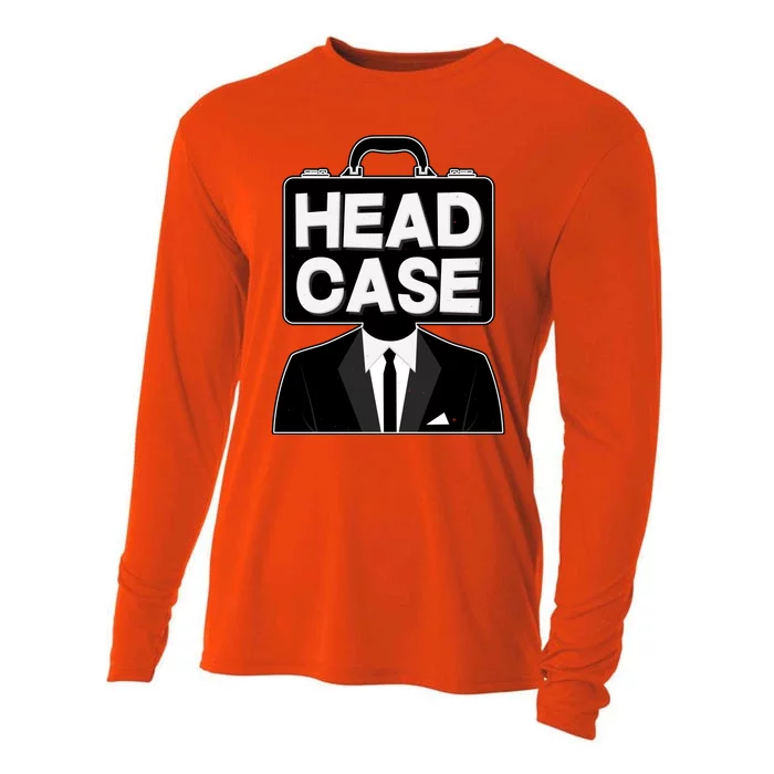 Funny Head Case Man Cooling Performance Long Sleeve Crew