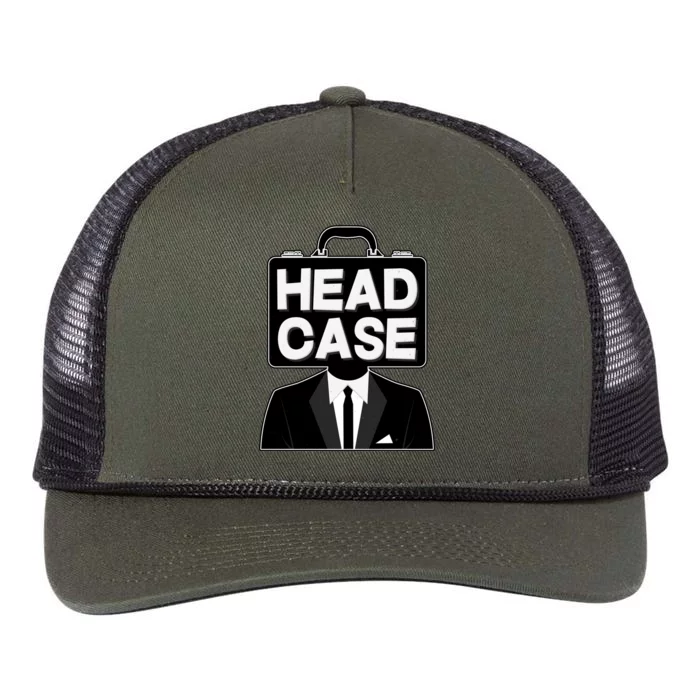 Funny Head Case Man Retro Rope Trucker Hat Cap