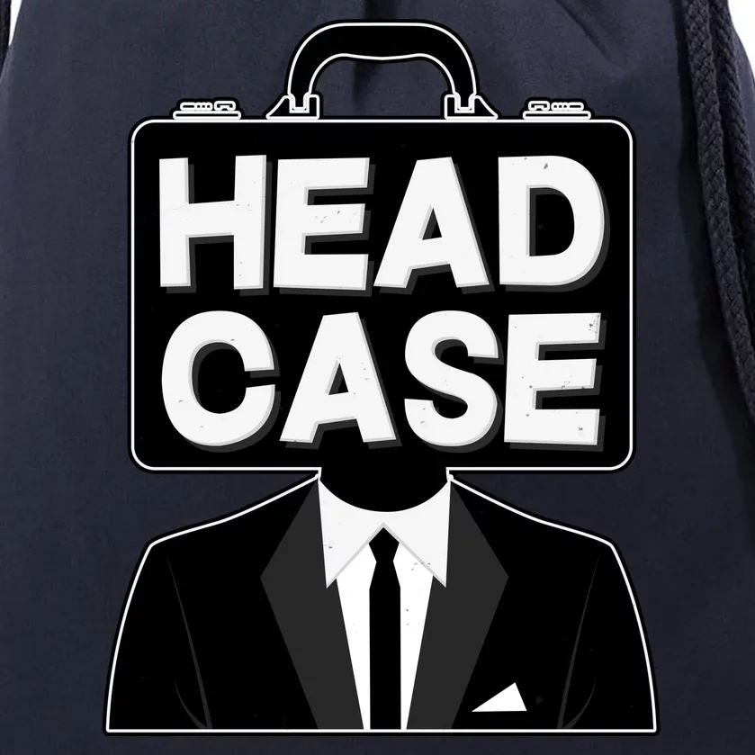 Funny Head Case Man Drawstring Bag