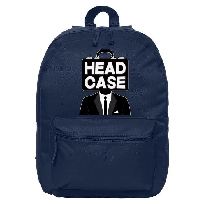 Funny Head Case Man 16 in Basic Backpack