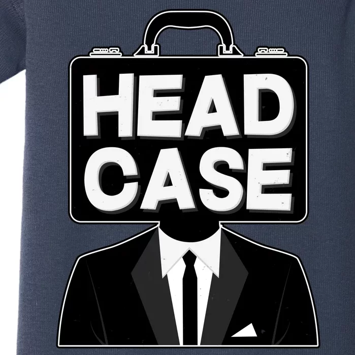 Funny Head Case Man Baby Bodysuit