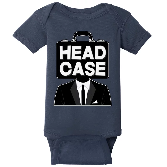 Funny Head Case Man Baby Bodysuit