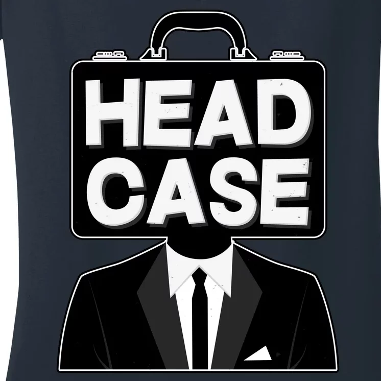 Funny Head Case Man Women's V-Neck T-Shirt