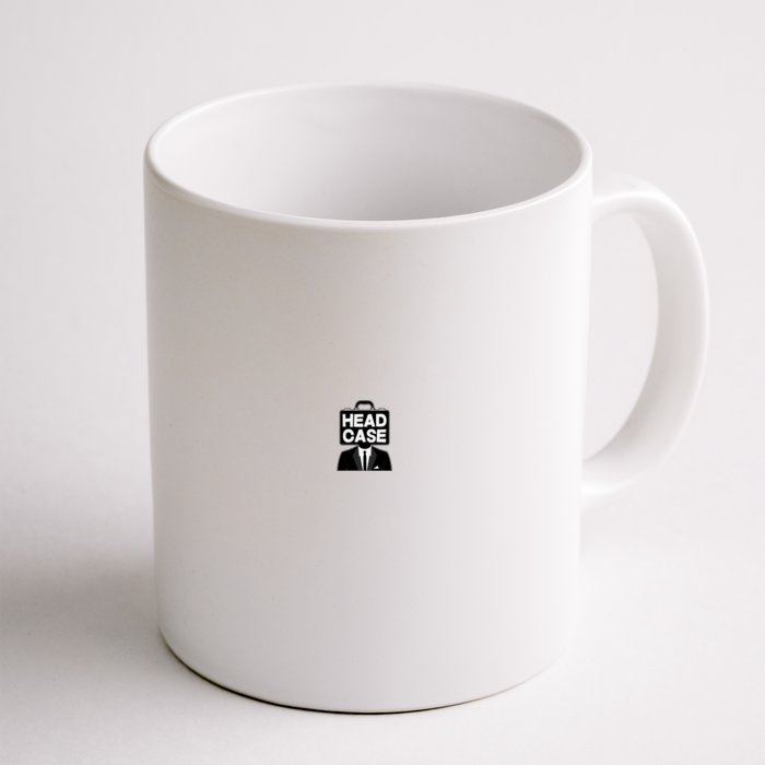 Funny Head Case Man Front & Back Coffee Mug