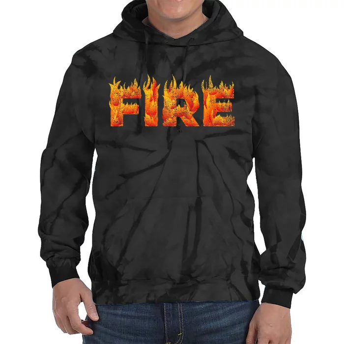 FIRE HALLOWEEN COSTUME FIRE AND ICE MATCHING COUPLES Tie Dye Hoodie