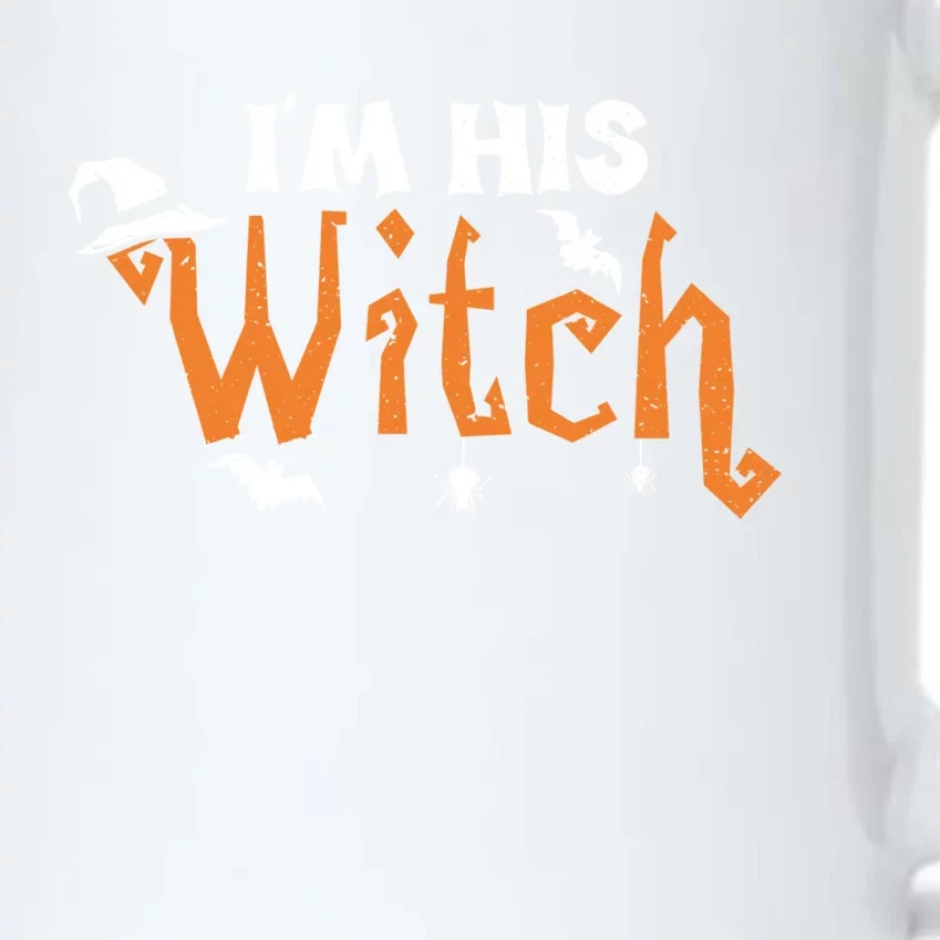 Funny Halloween Couple: Im His Witch Gift Black Color Changing Mug