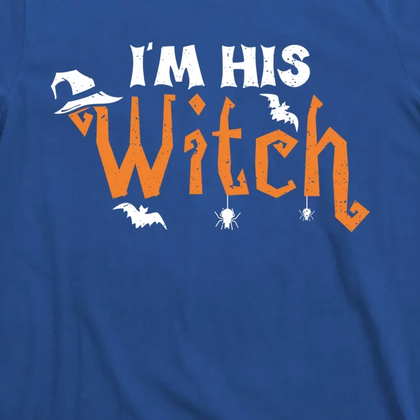 Funny Halloween Couple: Im His Witch Gift T-Shirt