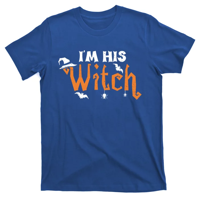 Funny Halloween Couple: Im His Witch Gift T-Shirt