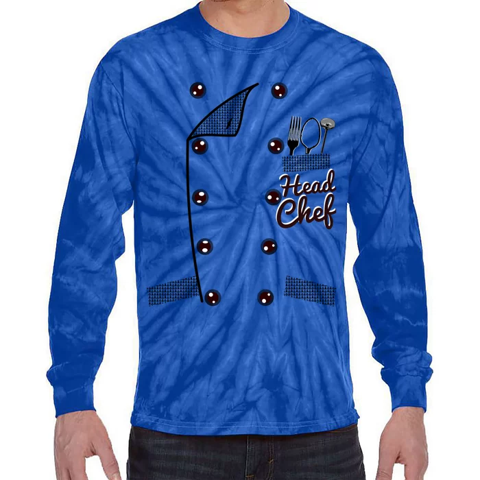 Funny Head Chef Cute Gift Tie-Dye Long Sleeve Shirt