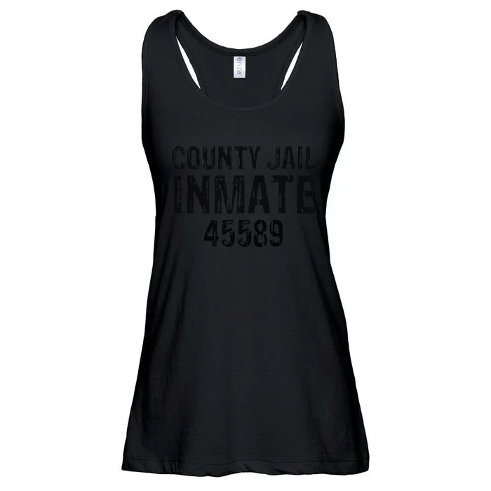 funyn Halloween County Jail Inmate Prisoner Costume Party Ladies Essential Flowy Tank