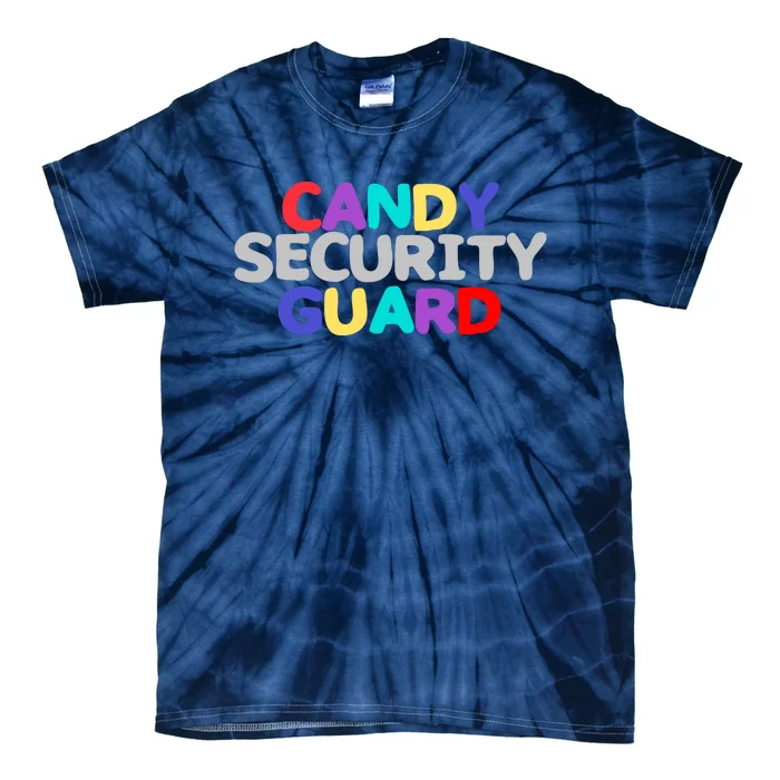 Funny Halloween, Cute Halloween, Candy Security Guard Tie-Dye T-Shirt