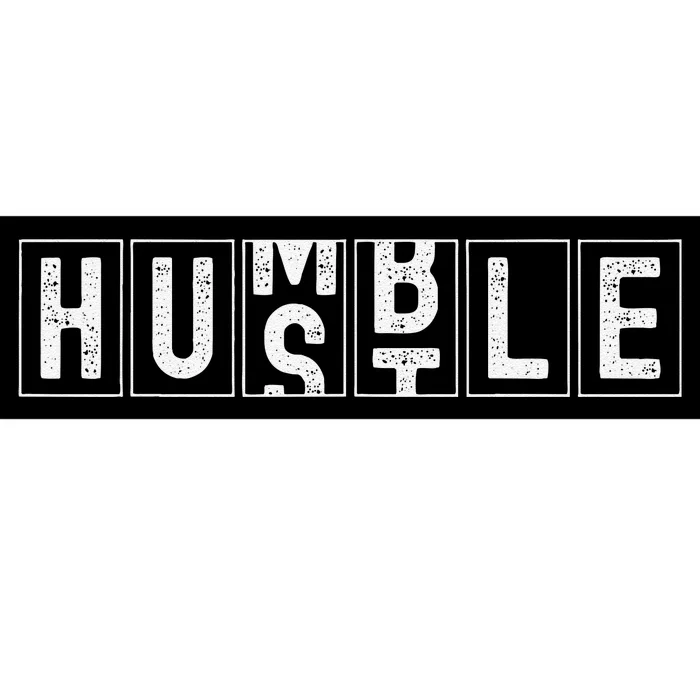 Funny Hustle Cool Humble Odometer Bumper Sticker