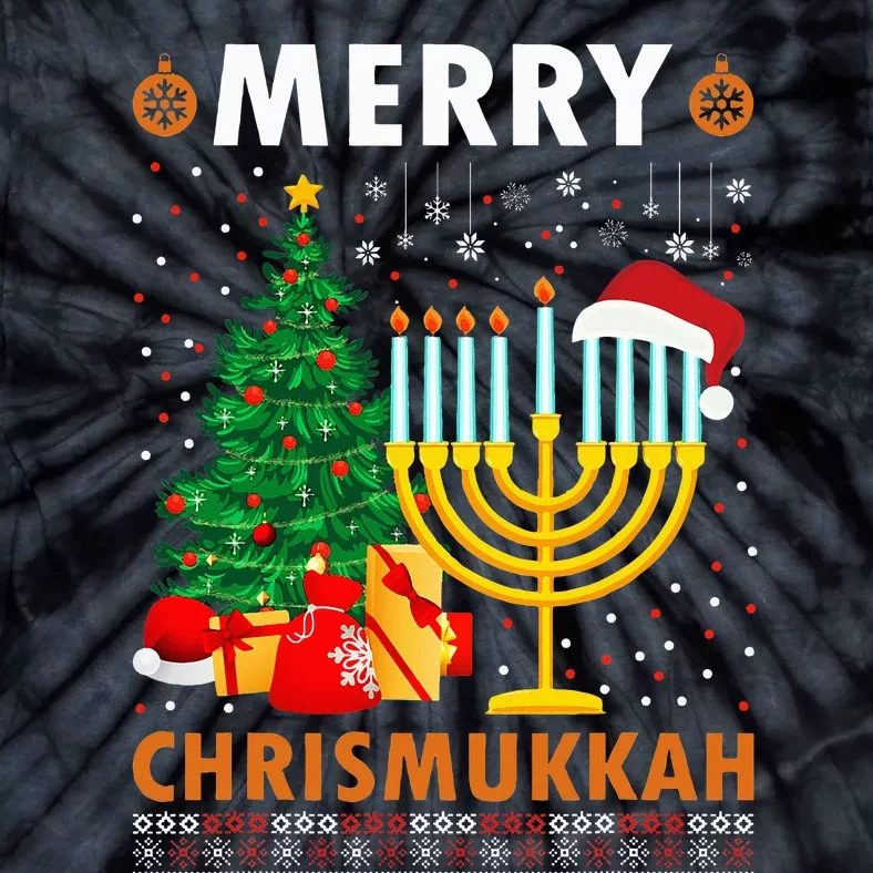 Festive Holiday Celebration Chrismukkah & Hanukkah Gifts Tie-Dye T-Shirt