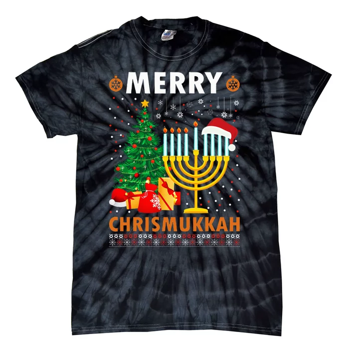 Festive Holiday Celebration Chrismukkah & Hanukkah Gifts Tie-Dye T-Shirt