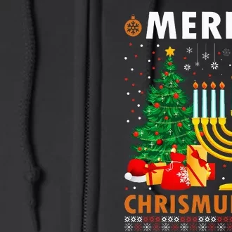 Festive Holiday Celebration Chrismukkah & Hanukkah Gifts Full Zip Hoodie