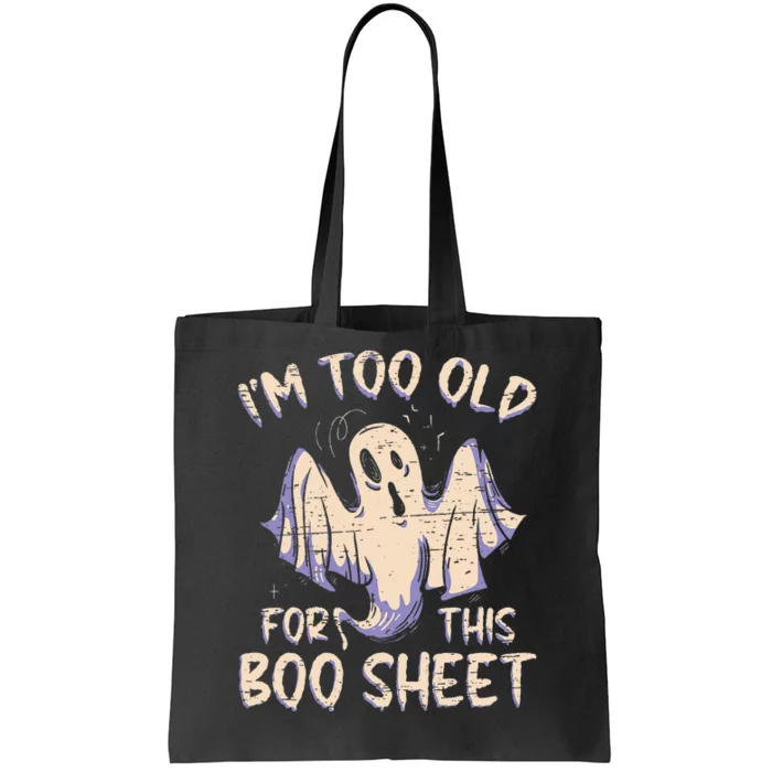 Funny Halloween Costume for Adults Hilarious Boo Sheet Design Tote Bag