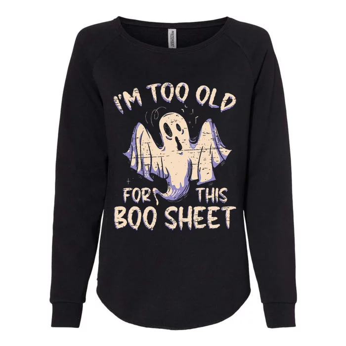 Funny Halloween Costume for Adults Hilarious Boo Sheet Design Womens California Wash Sweatshirt