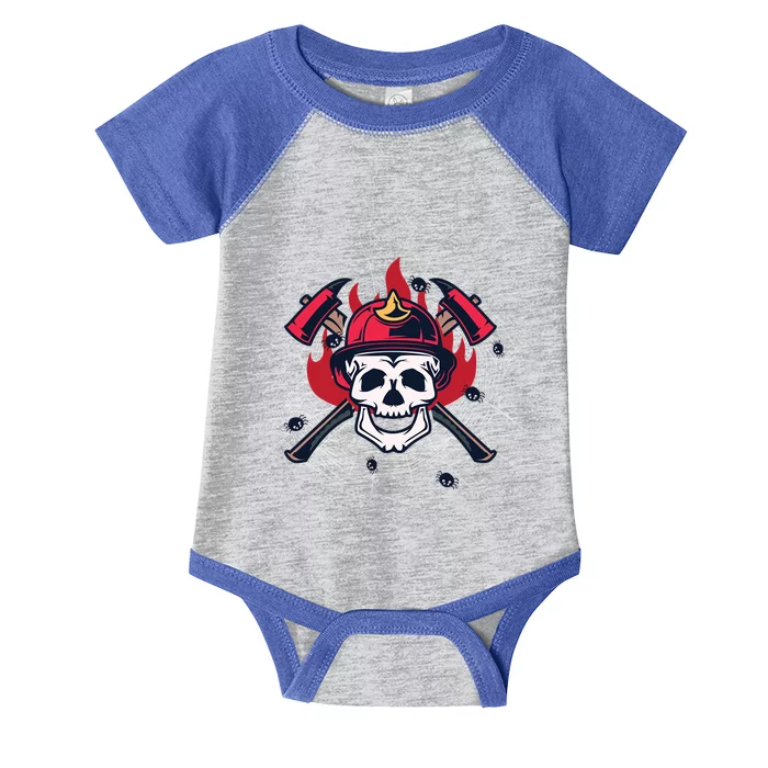 Firefighter Halloween Costume Spider Web Gift Infant Baby Jersey Bodysuit