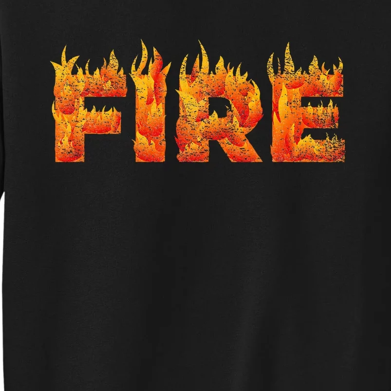 FIRE HALLOWEEN COSTUME FIRE AND ICE MATCHING COUPLES Tall Sweatshirt