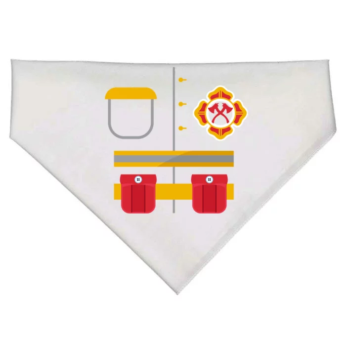 Fire Halloween Costume Firefighter Easy Lazy Costume Gift USA-Made Doggie Bandana