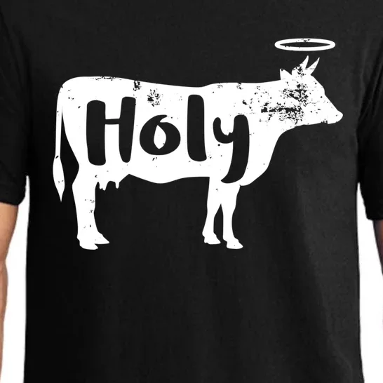 Funny Holy Cow Dairy Farming Gift Pajama Set