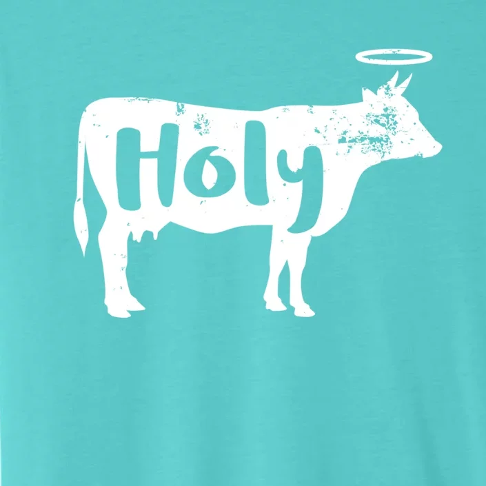 Funny Holy Cow Dairy Farming Gift ChromaSoft Performance T-Shirt