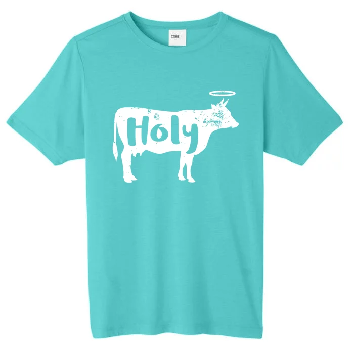 Funny Holy Cow Dairy Farming Gift ChromaSoft Performance T-Shirt