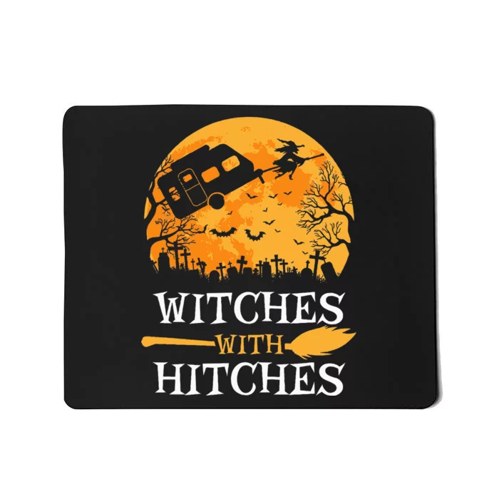 Funny Halloween Camping Gift for Witch Lovers Mousepad