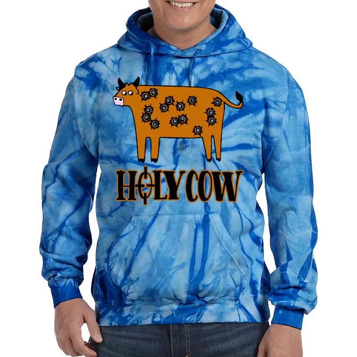 Funny Holy Cow Tie Dye Hoodie